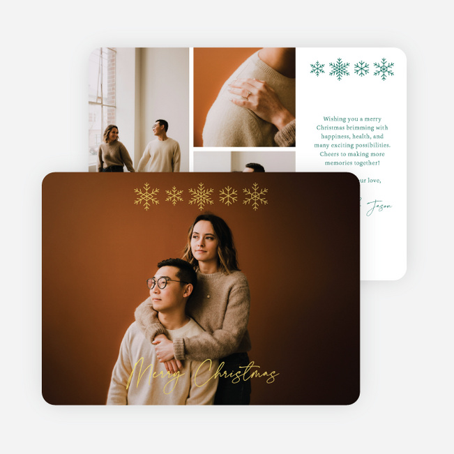 Lightly Hung Christmas Cards - Yellow