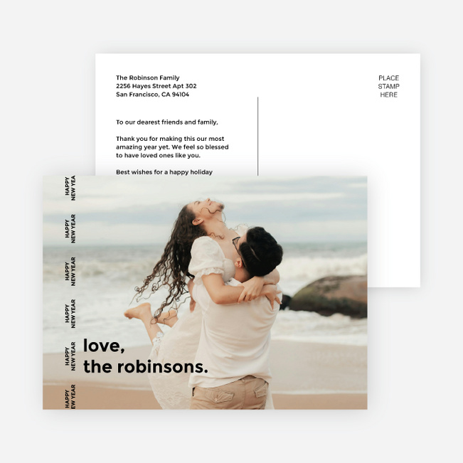 No Distractions New Year Cards and Invitations - White
