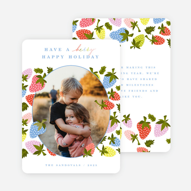 Berry Bright Season Holiday Cards and Invitations - Multi