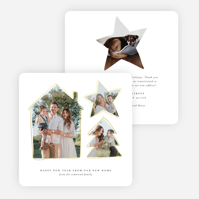 Shaped by Joy New Year Cards and Invitations - Yellow