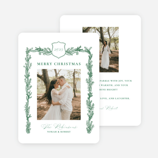 Fresh Eucalyptus Christmas Cards - Green