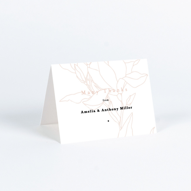 Blooming Branch Wedding Thank You Cards - Orange