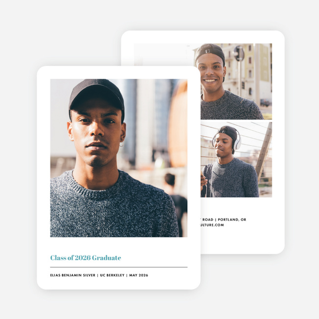 Class Act Graduation Announcements - Blue