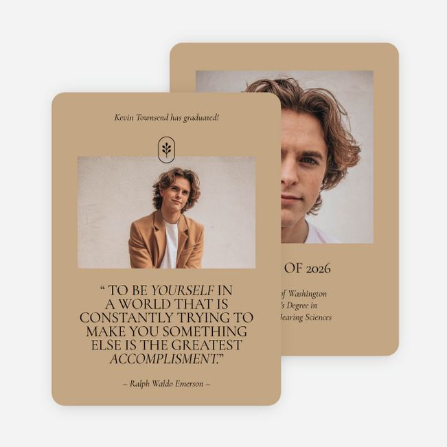 Inspiration Graduation Announcements & Graduation Invitations - Yellow