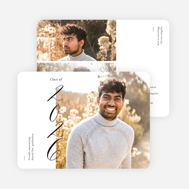 Biggest Year Graduation Announcements & Graduation Invitations - White