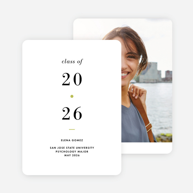 Broken Years Graduation Announcements - Green