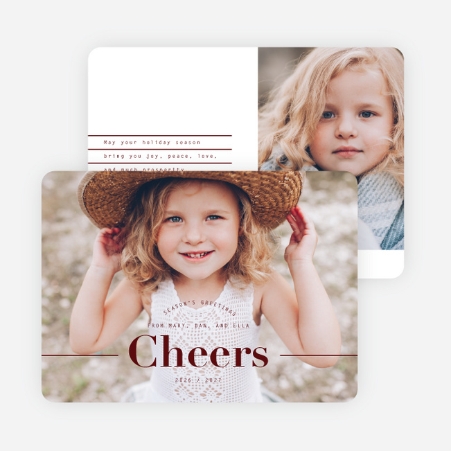 Rejoice Now Christmas Cards - Red