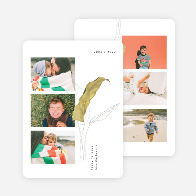 Spring Into Season Holiday Cards - White