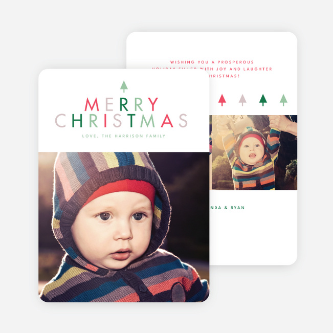 A Simple Merry Christmas Card - Green
