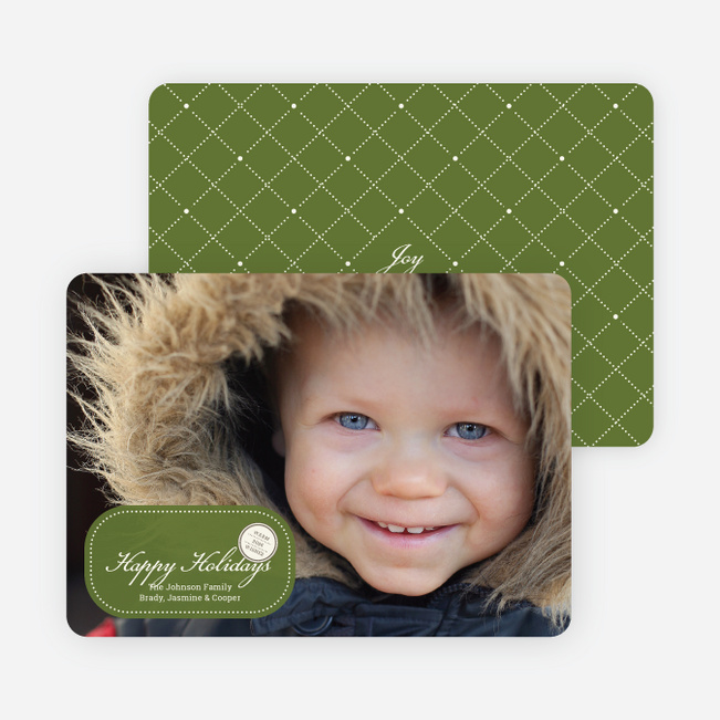 Sealed with a Photo Holiday Cards - Chartreuse