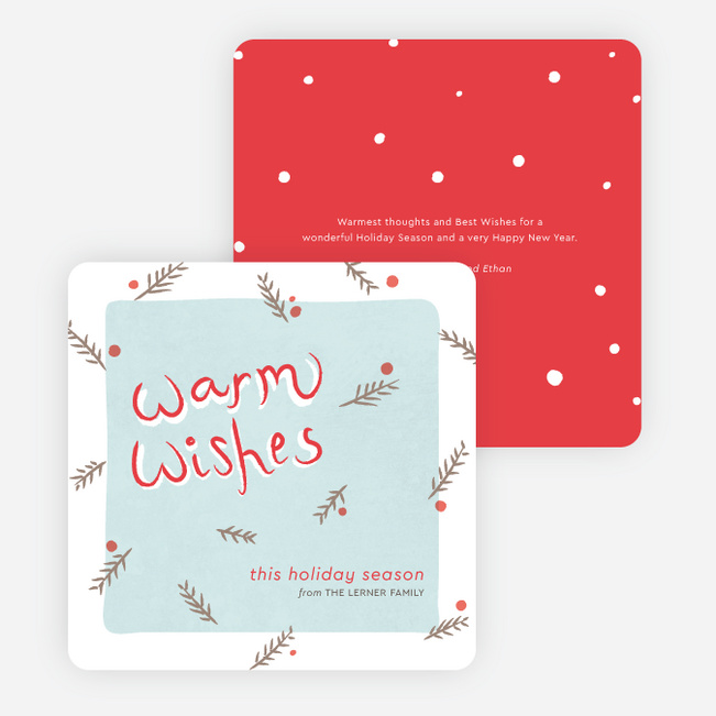 Holiday Cards for Sending Warm Wishes - Red