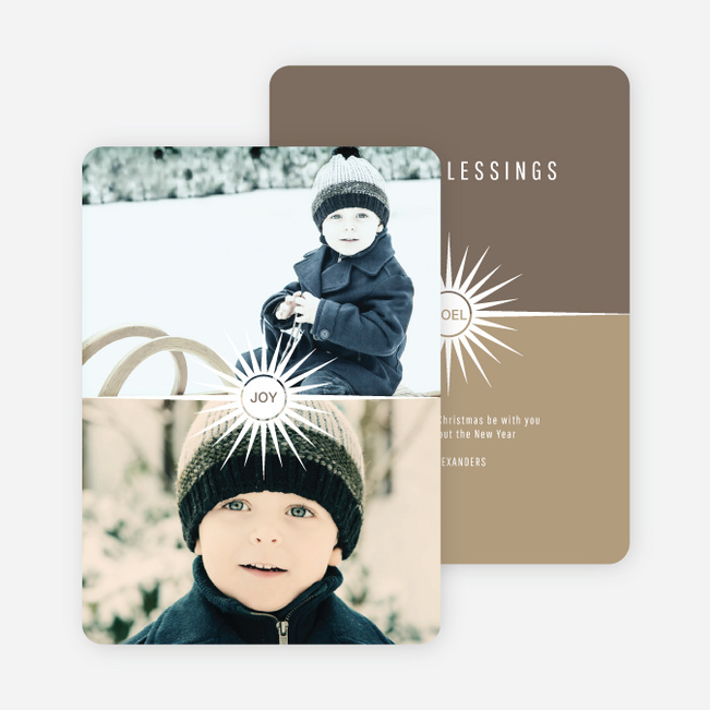 Burst of the Holidays Cards - Brown