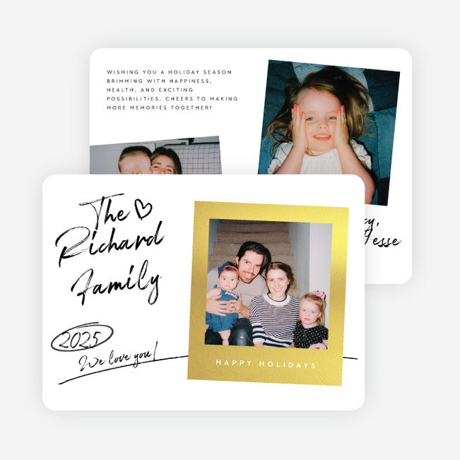 Picture This Holiday Cards and Invitations - Yellow