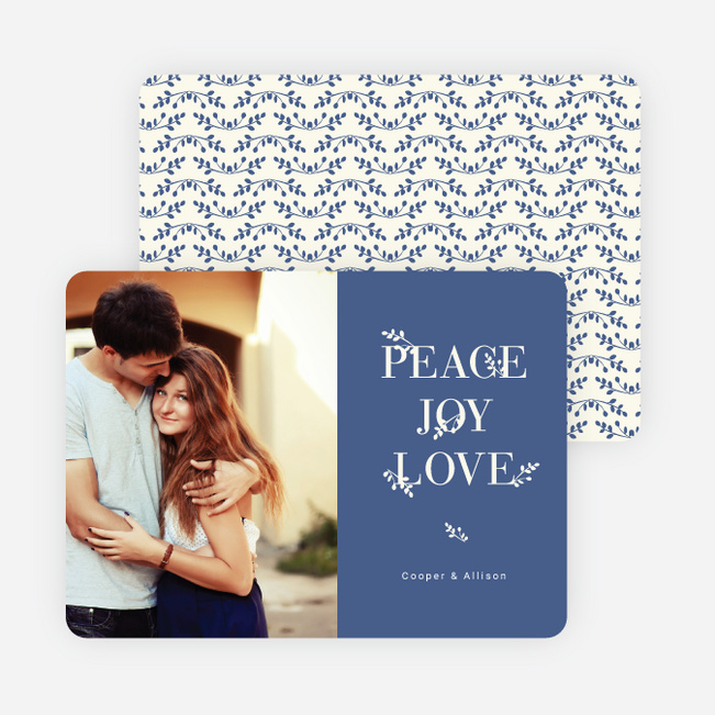 Capturing the Holiday Spirit: Peace, Joy and Love - Blue