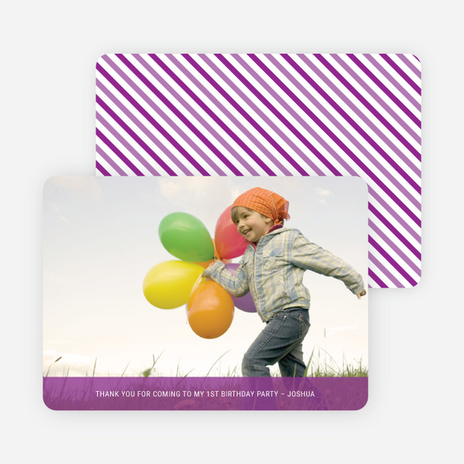 Photo Thank You Cards - Magenta