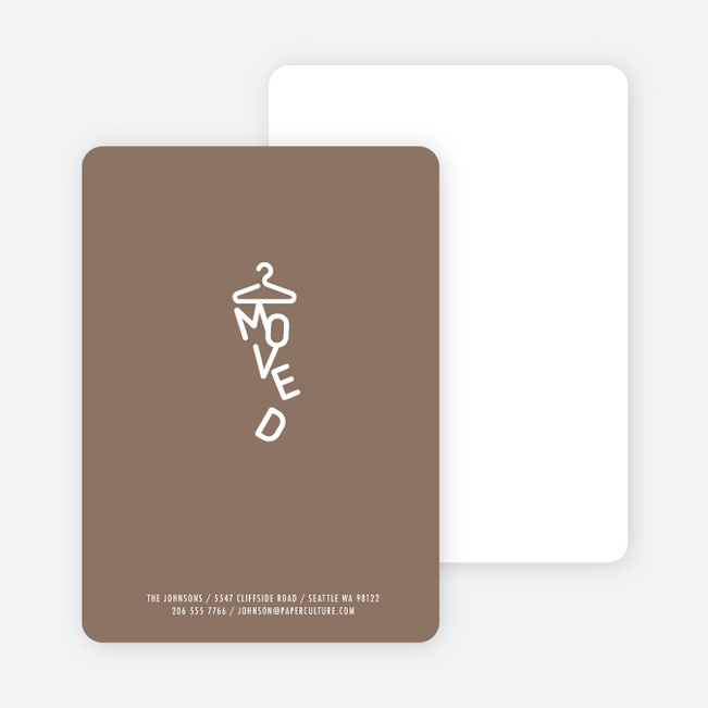 Characters Moved Change of Address Cards - Coco Latte