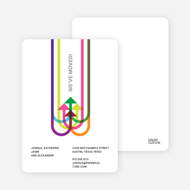 Moving on Up Moving Card - Multi