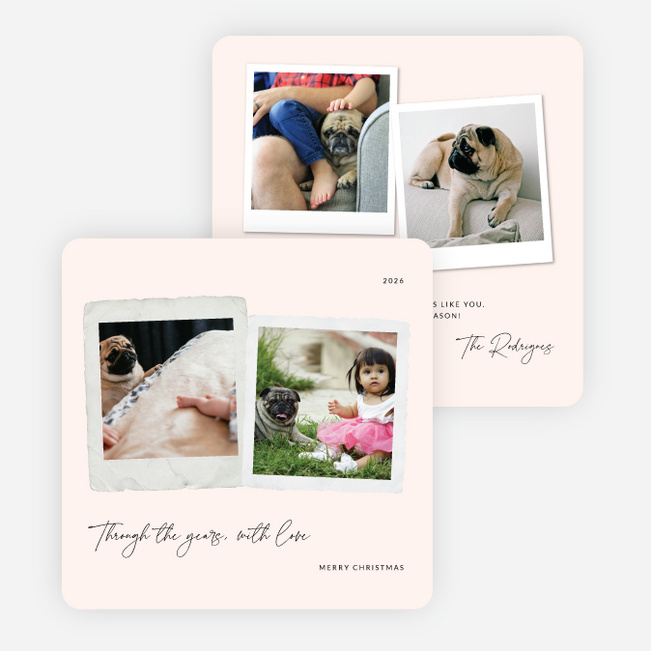 Memory Lane Christmas Cards - White