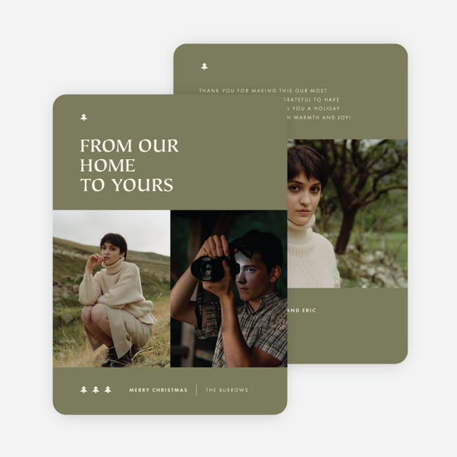 From Our Home Holiday Cards and Invitations - Green