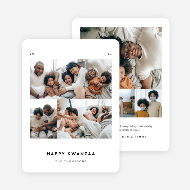 A Little Bit of Everything Kwanzaa Cards - White