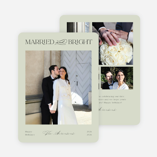 Tied & True Holiday Cards and Invitations - Green